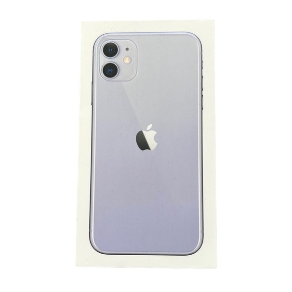 Apple iPhone 11 BOX ONLY Purple 128 GB Empty Retail Box Original Storage Gift - Picture 1 of 9